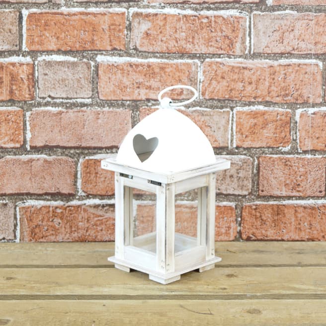The Satchville Gift Company Wood and metal lantern
