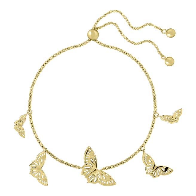 Sara Miller Gold Butterfly Friendship Bracelet