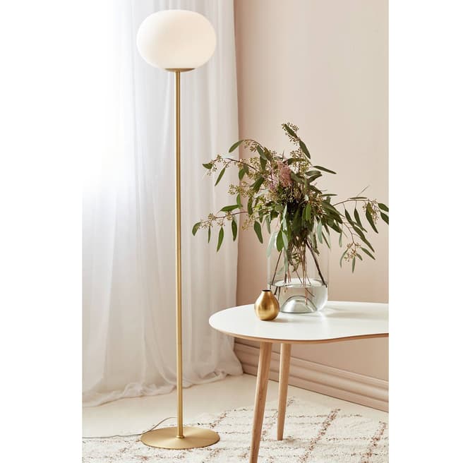 Nordlux Brass/Opal Alton Floor Lamp