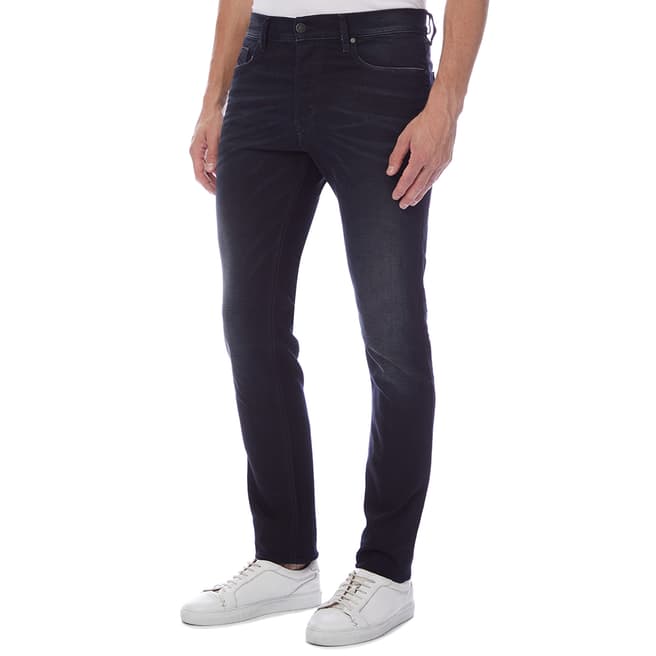 Diesel Black Tepphar Slim Skinny Stretch Jeans