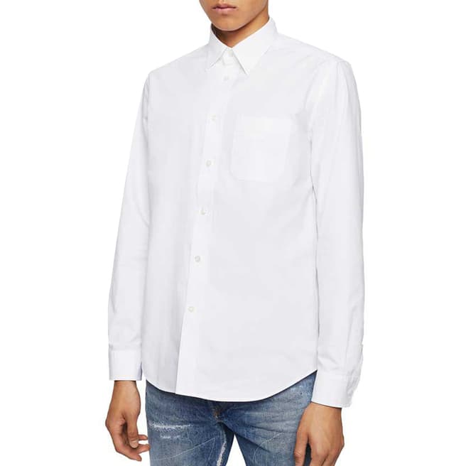 Diesel White Moi Cotton Shirt