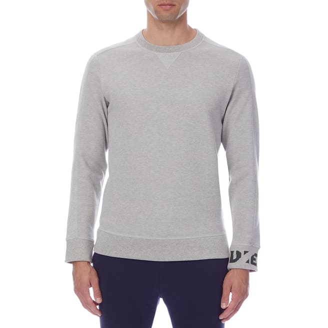 Diesel Grey Tina Cotton Blend Sweatshirt
