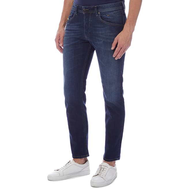 Diesel Dark Blue Belther Tapered Stretch Jeans