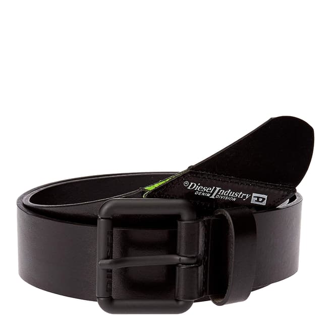 Diesel Black B-Line Leather Belt