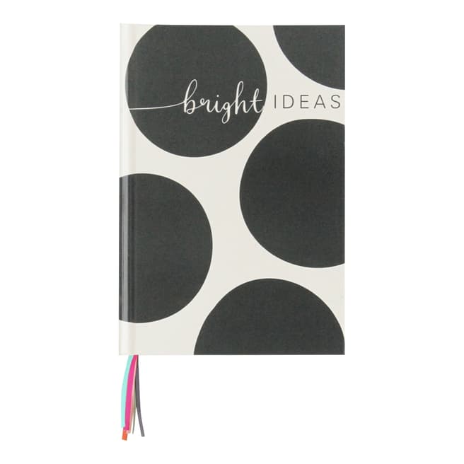 Caroline Gardner Hardback multiribbon notebook with "Bright Ideas" slogan
