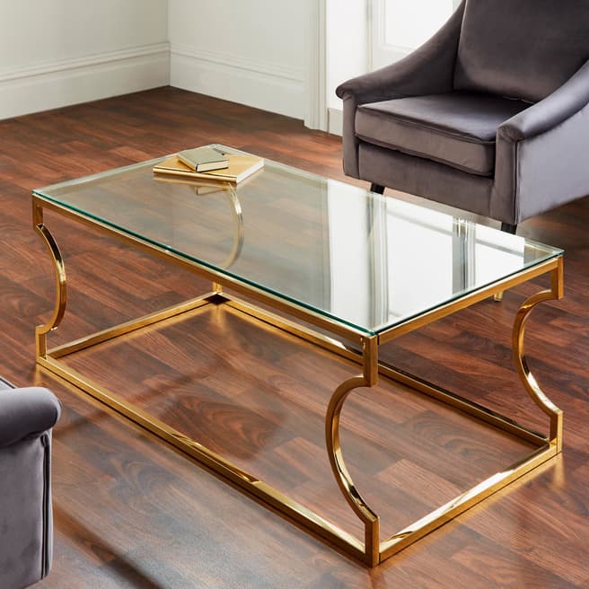 Native Home & Lifestyle Rome Gold Coffee Table