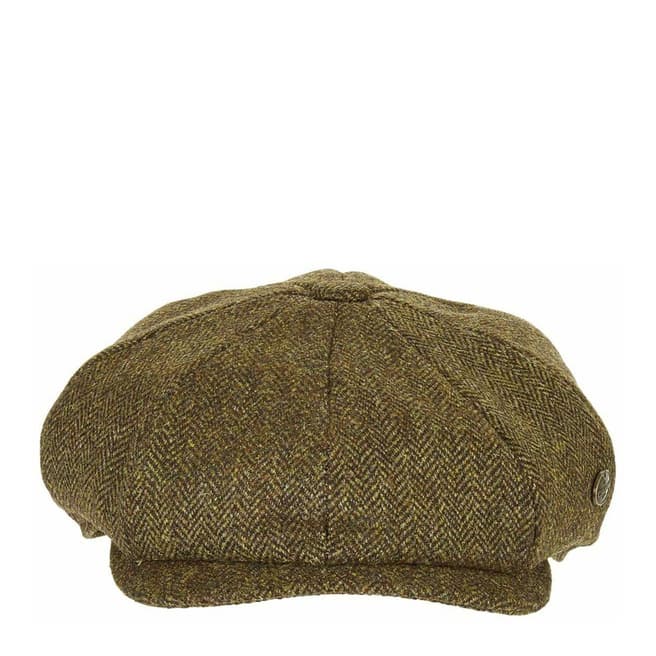 Le Chameau Green Tweed Baker Boy Hat
