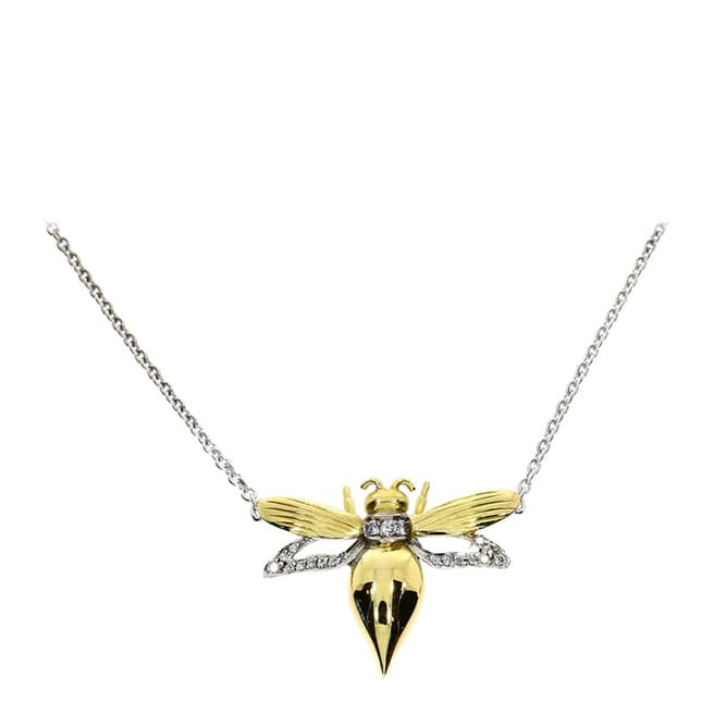 Theo Fennell 18ct Yellow & White Gold Diamond Love Bug Necklace