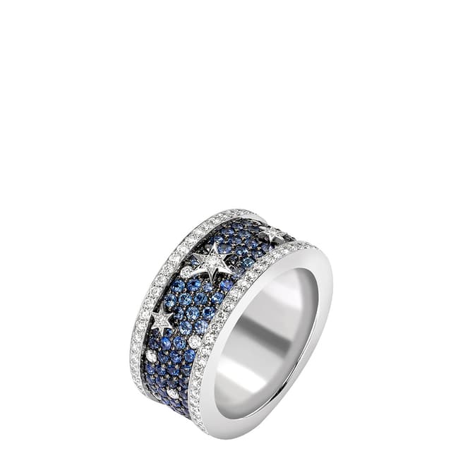 Theo Fennell 18ct White Gold Sapphire Celestial Band Ring