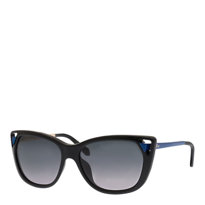 Dior Women's Black/Blue Dior Sunglasses 56mm