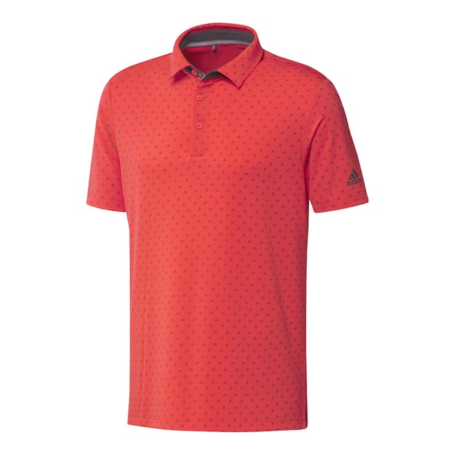 Adidas Golf Men's Coral Ultimate 365 Badge Of Sport Polo
