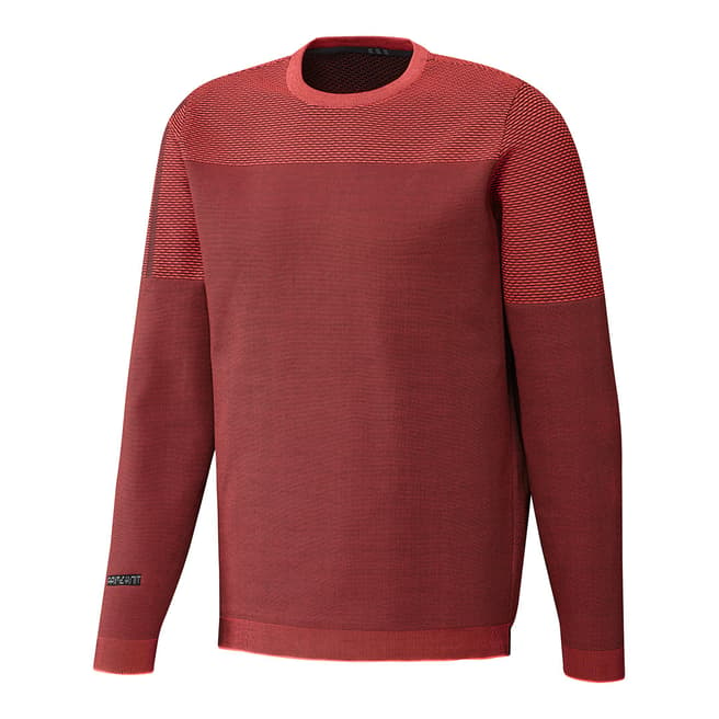 Adidas Golf Men's Red Sport Primeknit Sweater