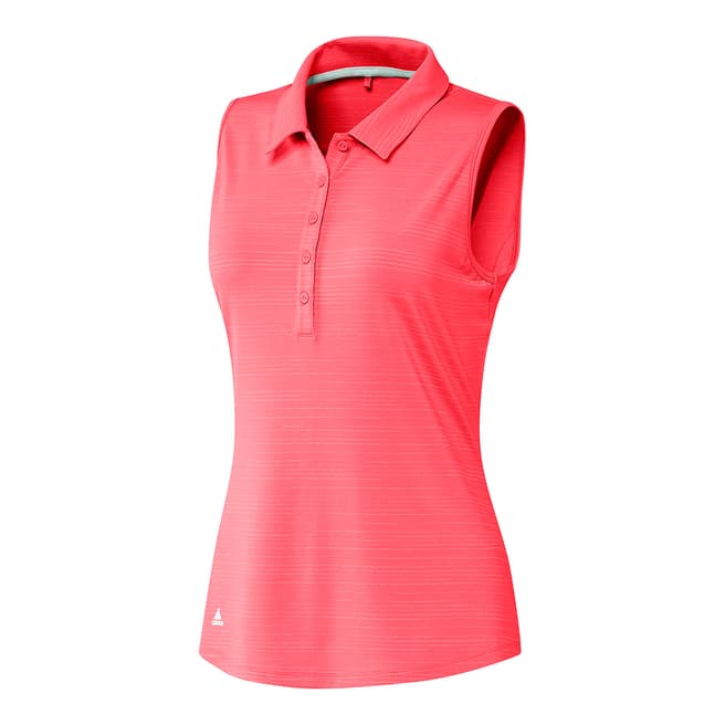 Adidas Golf Women's Red Novelty Polo