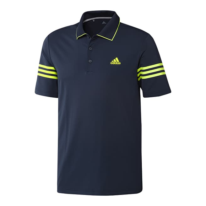 Adidas Golf Men's Navy/Yellow Ultimate 365 Polo