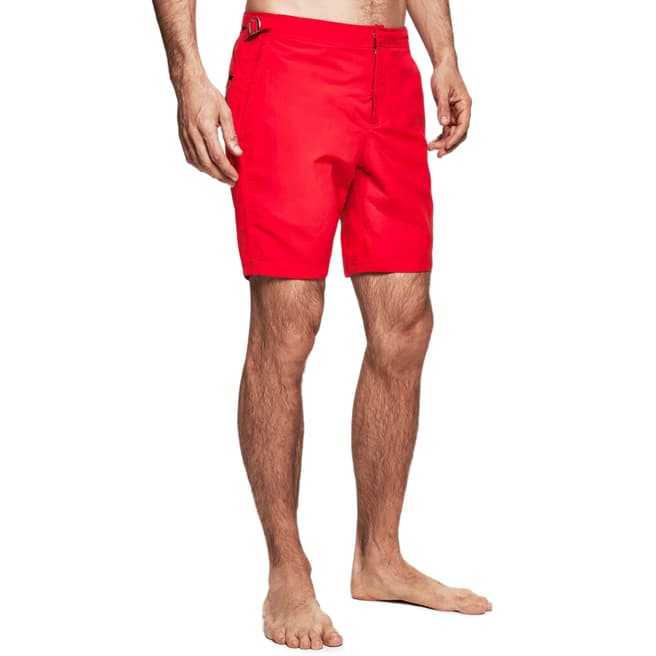 Hackett London Red Tailored Quick Dry Swim Shorts