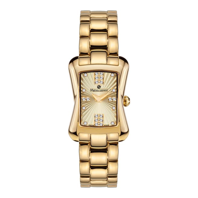 Mathieu Legrand Women's Gold/White Stainless Steel Quartz Watch