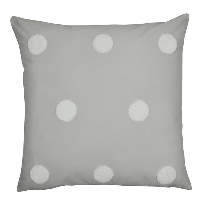 N°· Eleven Dot Garden 43x43cm Cushion, Silver/White
