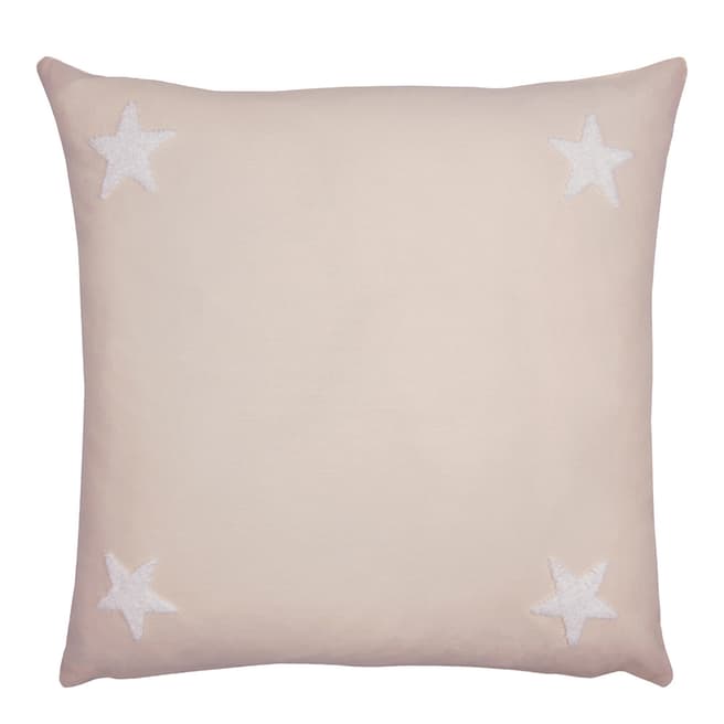 N°· Eleven Tufted Star 43x43cm Cushion, Pink/White