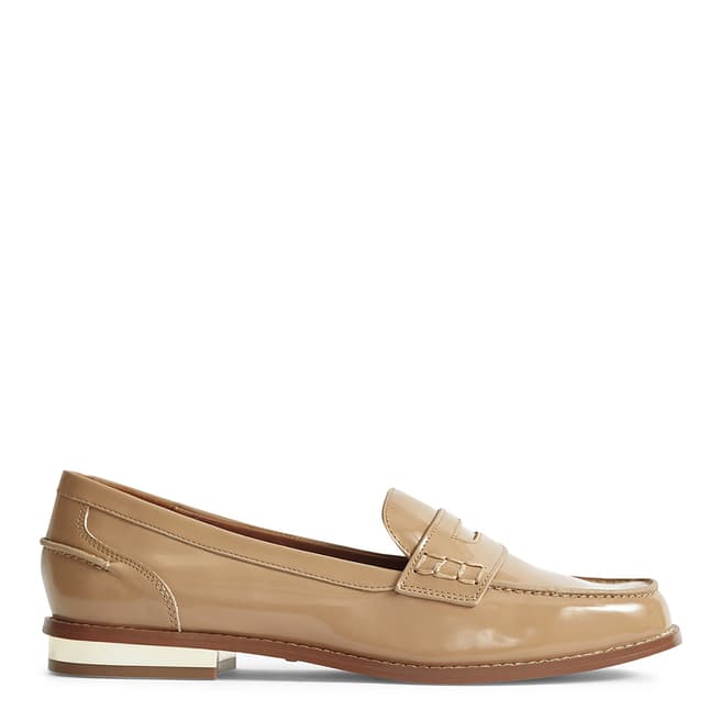 Reiss Tan Picton Leather Loafers