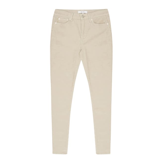 Reiss Beige Cord Lux Stretch Jeans