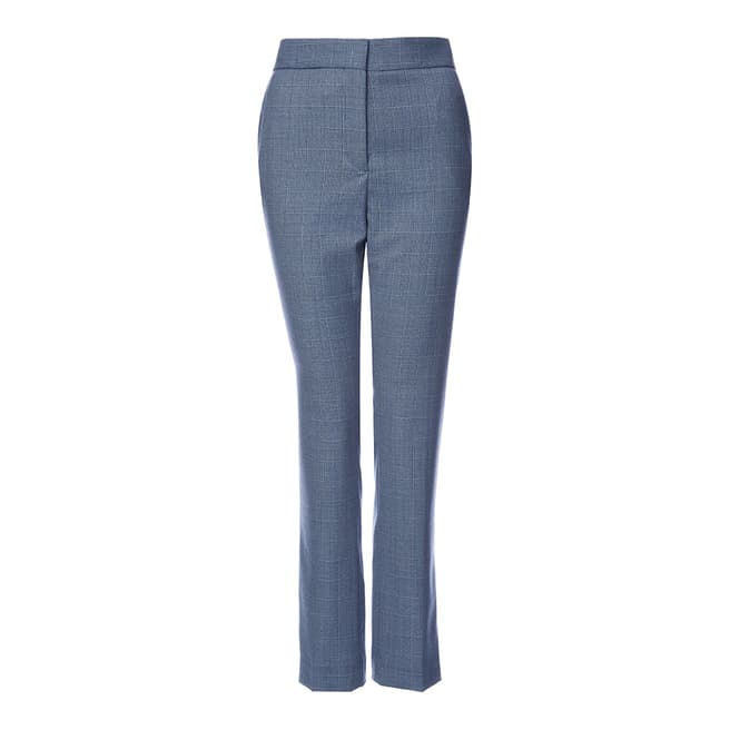 Reiss Blue Check Nicola Trousers