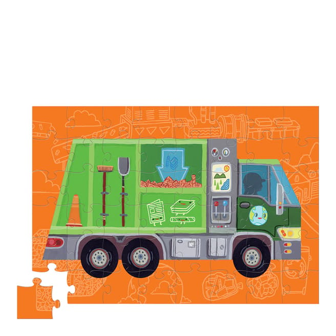 Crocodile Creek 48 Piece Recycle Truck Vehicle Puzzle