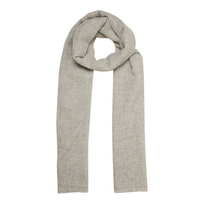 N°· Eleven Grey Cashmere Fine Knit Pashmina