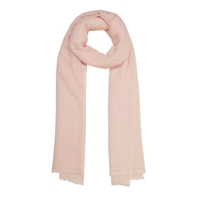 N°· Eleven Blush Pink Cashmere Fine Knit Pashmina