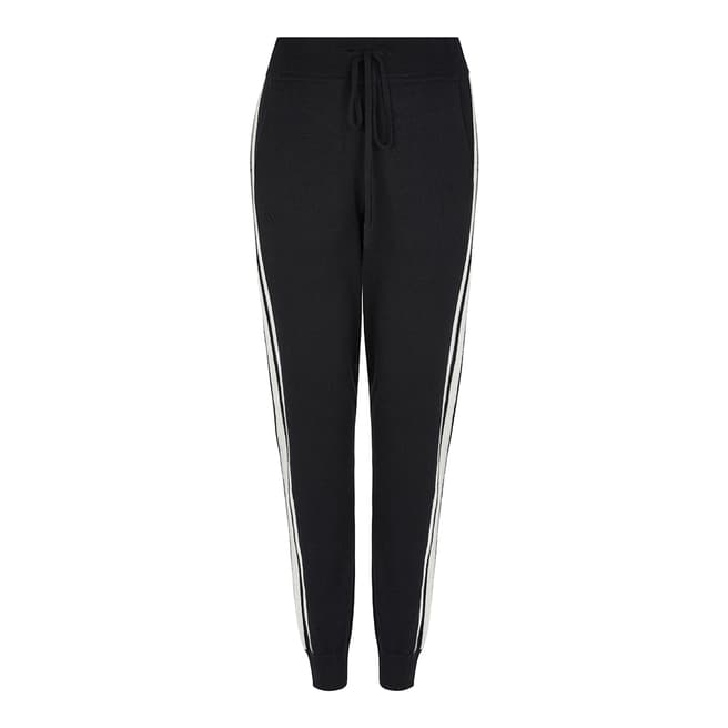 Amanda Wakeley Black Cashmere Fitted Joggers