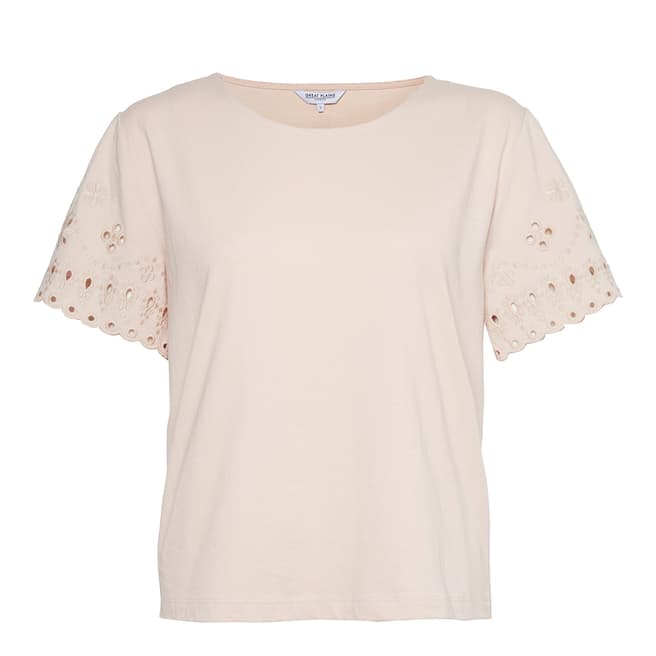 Great Plains Rose Bali Embroidery Jersey Top