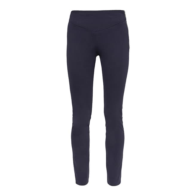 Great Plains Navy Fitted Stretch Trousers