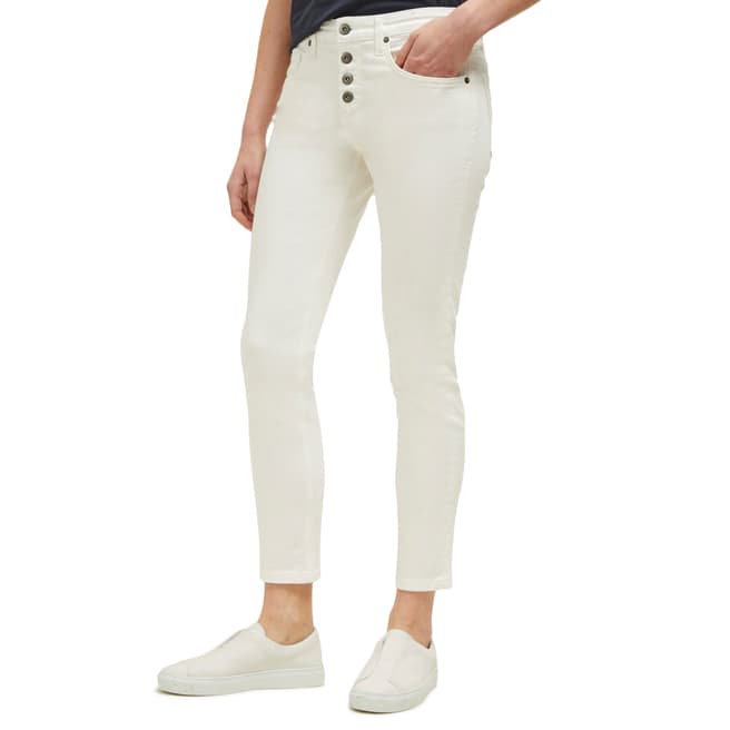 Great Plains White Buttoned Skinny Jean