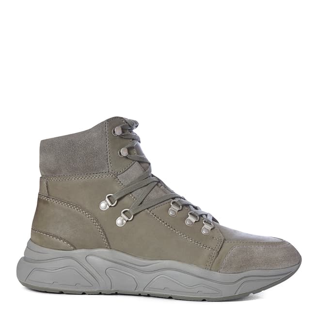 AllSaints Grey Brant High Top Hiker Boots