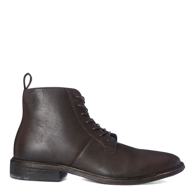 AllSaints Bitter Chocolate Leven High Formal Boots