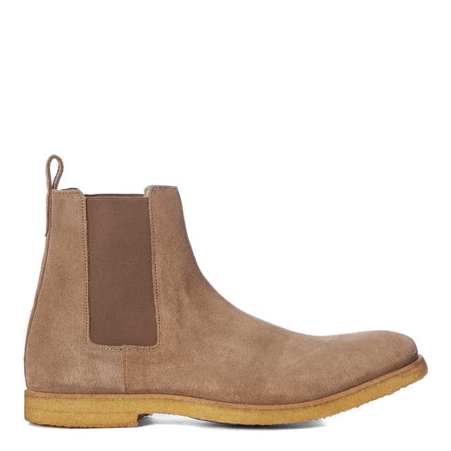 AllSaints Taupe Suede Reiner Chelsea Boots