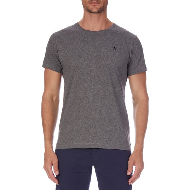 Hackett London Grey Logo Cotton T-Shirt