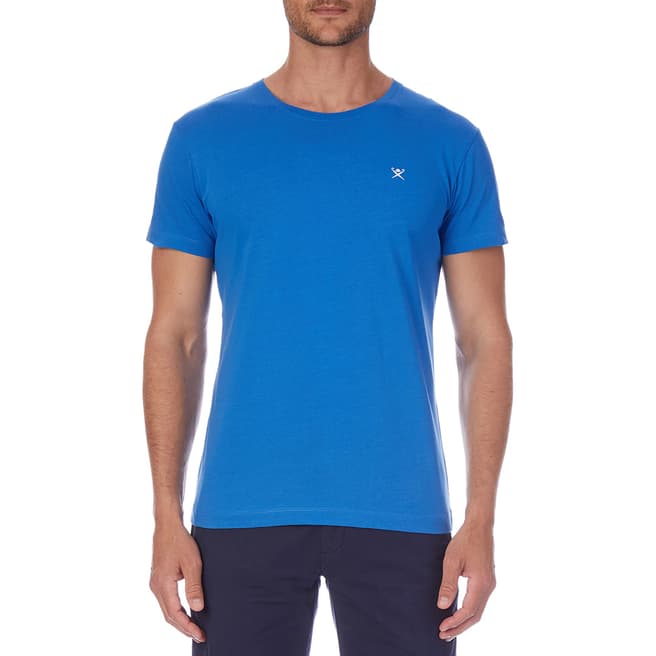 Hackett London Blue Logo Cotton T-Shirt