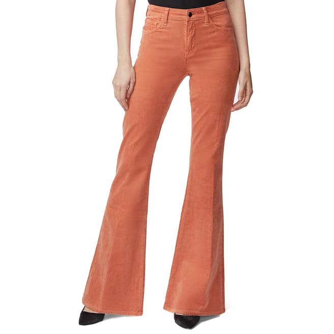 J Brand Orange Valentina Flared Stretch Jeans