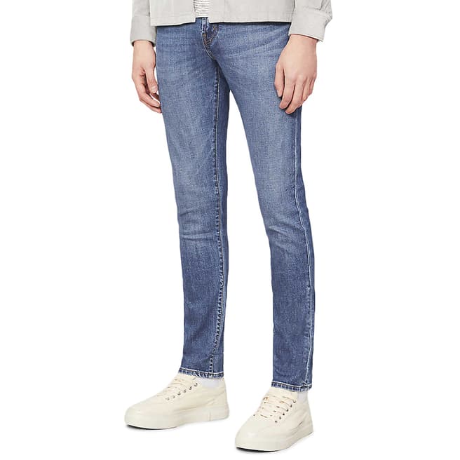 J Brand Blue Wash Tyler Tapered Stretch Jeans