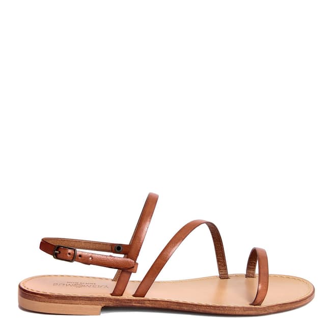 Summery Tan Triple Strap Sandal