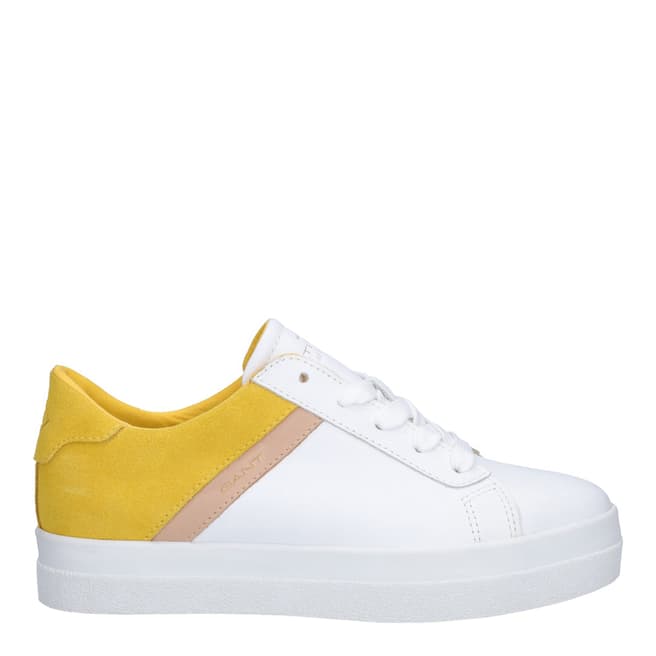 Gant Bright White/Mimosa Yellow Avona Sneakers