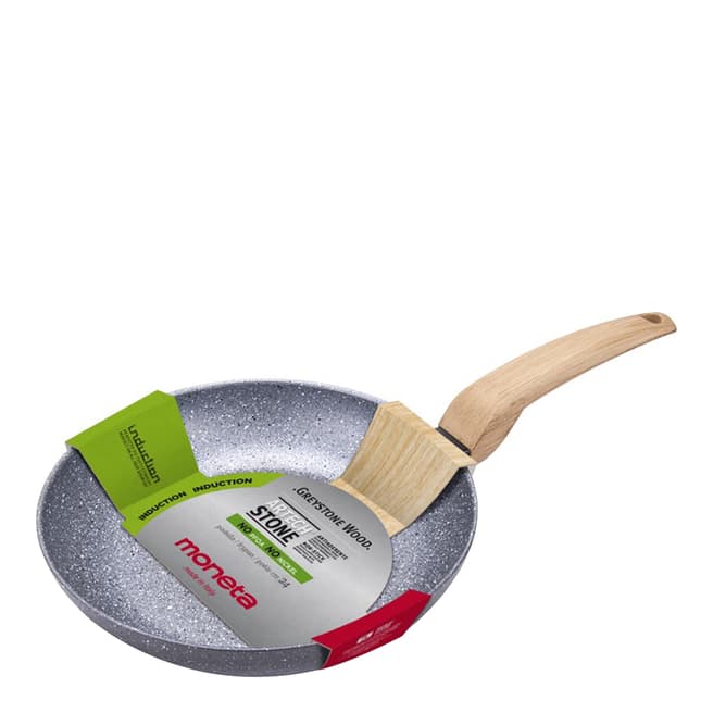 Moneta Non Stick Frying Pan with Wood Effect Bakelite Handle, 30cm