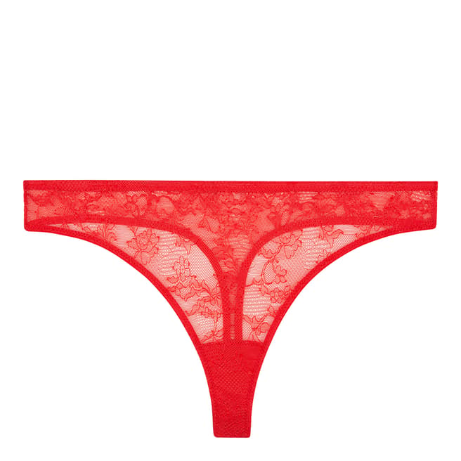 Noelle Wolf Red Bold Lace Thong