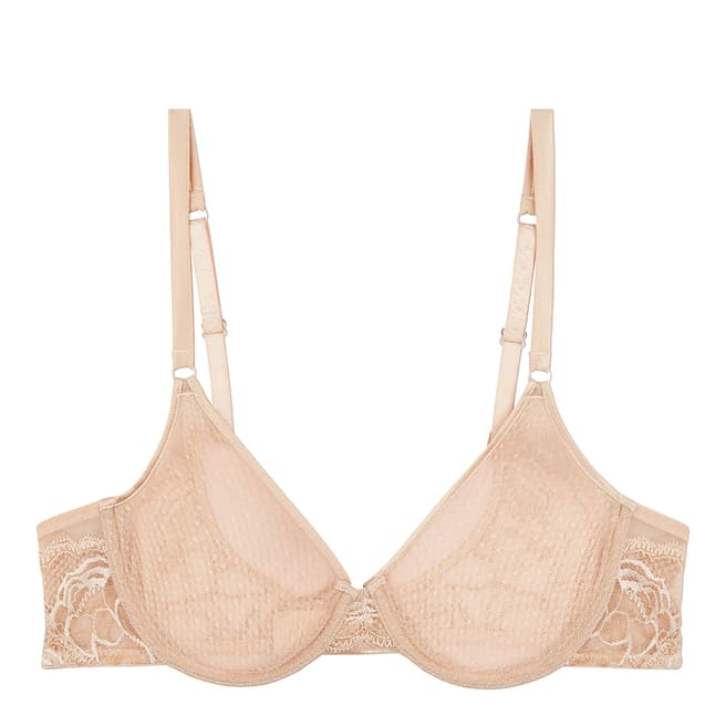 Noelle Wolf Nude Soul Lace T Shirt Bra Non Pad