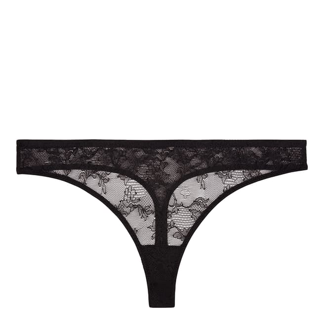 Noelle Wolf Black Bold Lace Thong