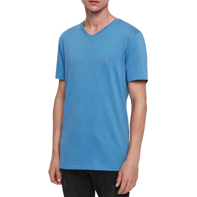 AllSaints Blue Cooper Cotton T-Shirt