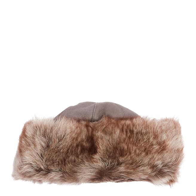Laycuna London Luxury Grey Sheepskin Classic Hat