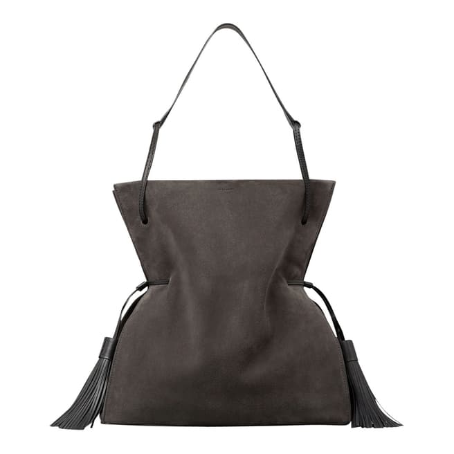 AllSaints Chocolate Brown Freedom Hobo Slouchy