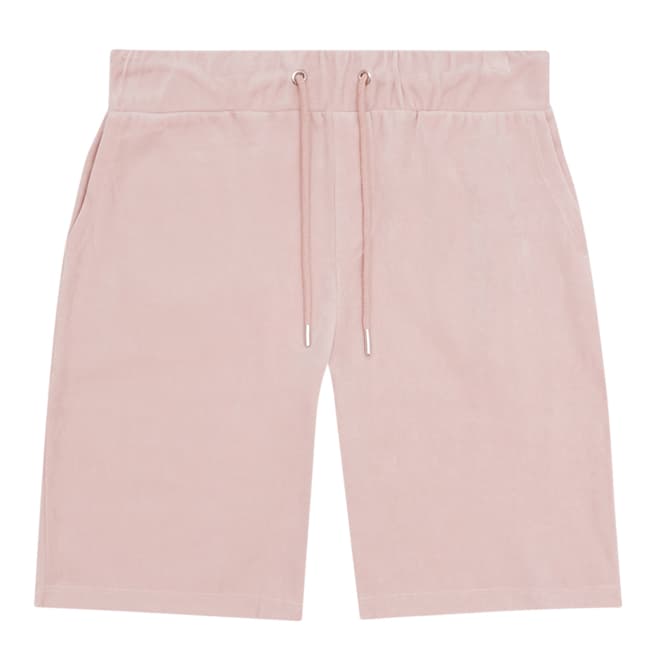 Reiss Soft Pink Justin Cotton Blend Shorts