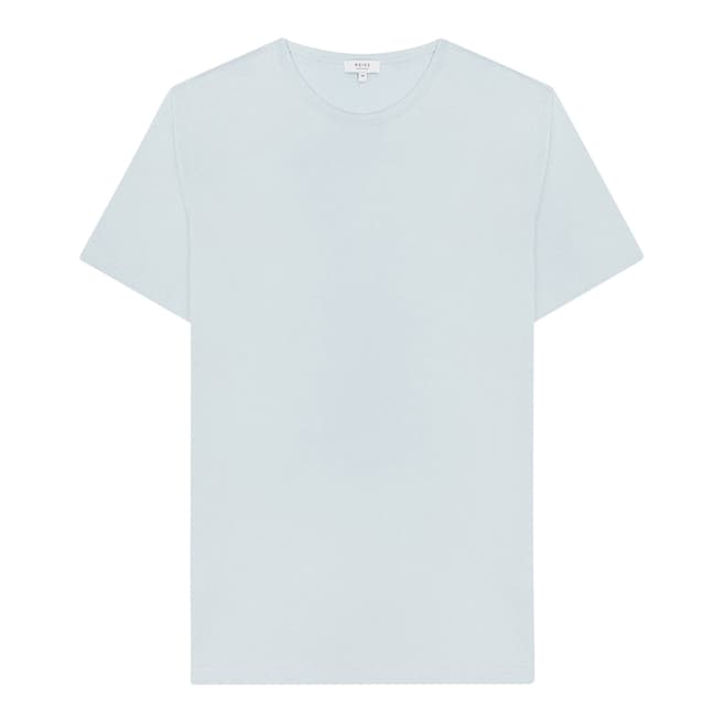 Reiss Soft Blue Balham Cotton T-Shirt